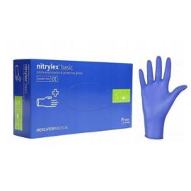 Rękawice nitrylowe S
